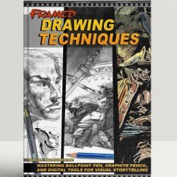 Framed Drawing Techniques: Mastering Ballpoint Pen, Graphite Pencil, and Digital Techniques for Visual Storytelling